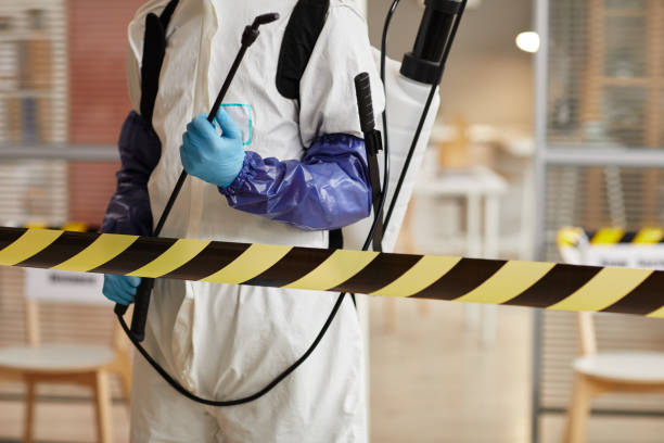 Professional Biohazard Cleanup technician working in New Providence, NJ